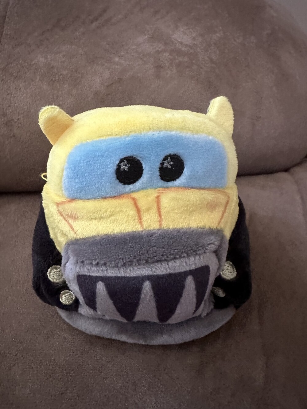 Yellow and Blue Plush Monster Truck Plush Toy - Kids Toys